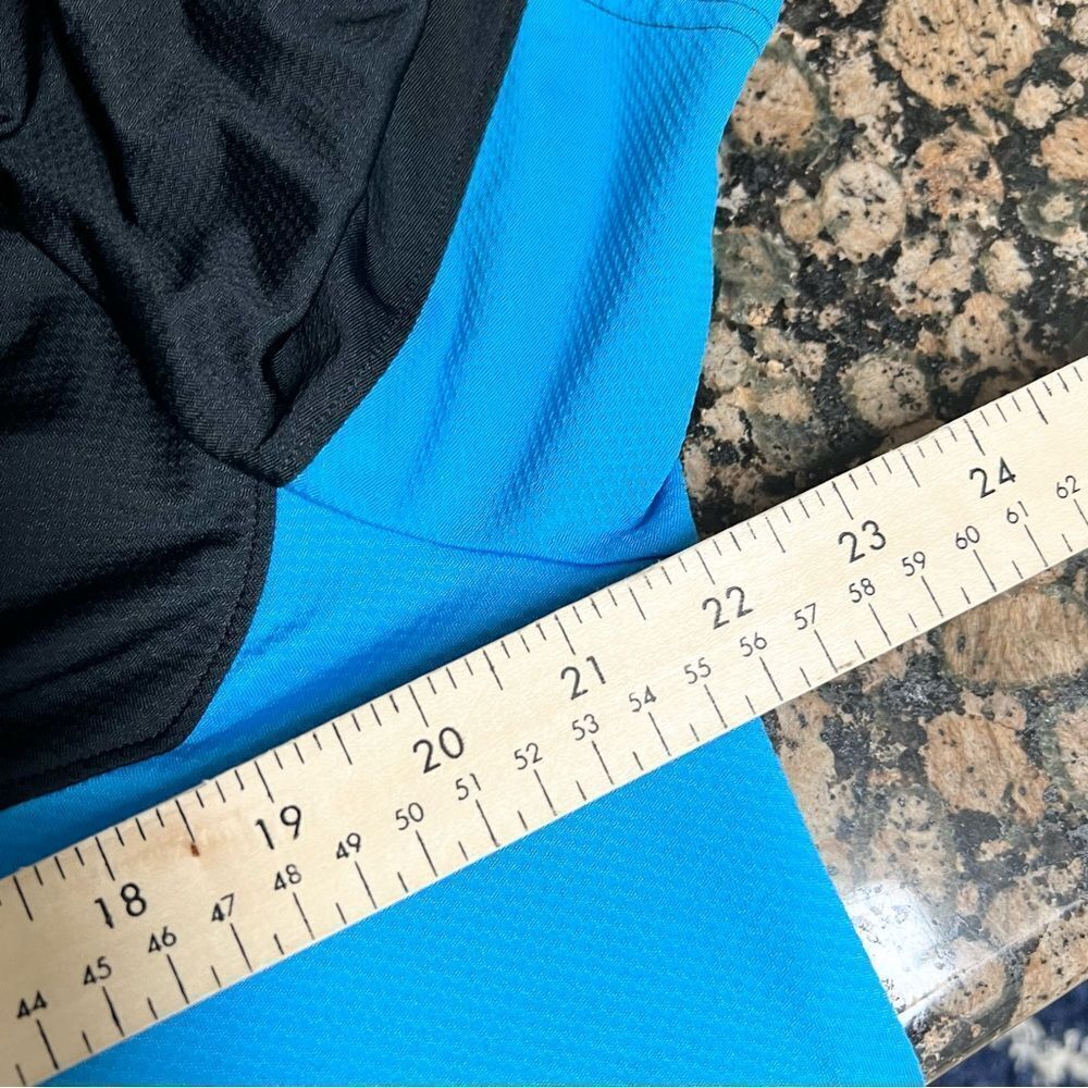 Under Armour The Performance Polo Short Sleeve Golf Shirt Black Blue Size L - Picture 5 of 5